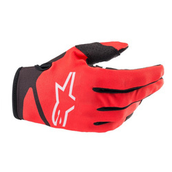 RĘKAWICE ALPINESTARS RADAR JUNIOR BRIGHT RED/BLACK