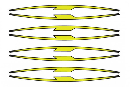 Paski PUIG na felgi (wersja performance) Żółty (G) 21833G