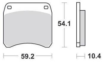 KLOCKI HAMULCOWE SBS 523 HF
