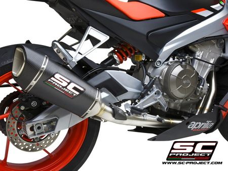 SC-Project Układ wydechowy SC1-R Carbon Aprilia Tuono 660 2021-2024