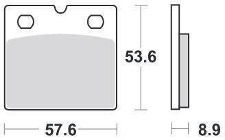 KLOCKI HAMULCOWE SBS 640 HF