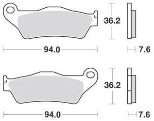 KLOCKI HAMULCOWE SBS 671 HS