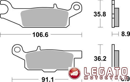KLOCKI HAMULCOWE SBS 851 SI