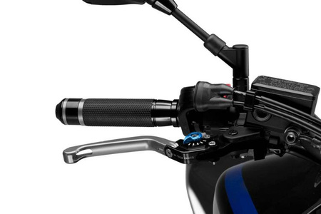 Regulowana dźwignia hamulca PUIG (z zawiasem, wymaga adaptera) Srebrny (P) 110PP