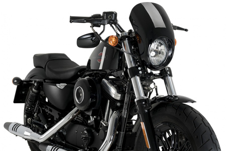 Owiewka PUIG Anarchy do Harley-Davidson Sportster Forty-Eight XL1200X 15-20 Czarny (N) 21084N