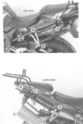 Yamaha YZF-R1 (2002-2004) topcase carrier