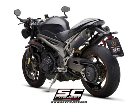 SC-Project tłumiki końcowe Oval carbon Triumph SPEED TRIPLE 1050 (2018 - 2020) - S – RS
