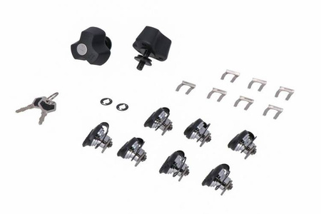 ZESTAW ZABEZPIECZAJĄCY STELAŻE PRO PRZED KRADZIEŻĄ SW-MOTECH ANTI-THEFT 2 KLUCZE BLACK