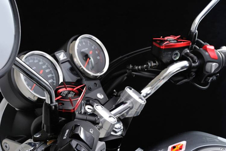 Prostokątna pokrywa zbiorniczka płynu hamulcowego  HONDA (A)  czerwony