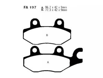 EBC Klocki hamulcowe GPFAX197HH torowe/profesjonalne (kpl. na 1 tarcze)