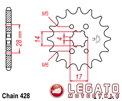 ZĘBATKA NAPĘDOWA JT PRZÓD