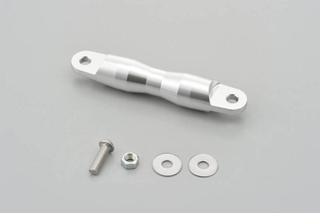 Wspornik kierownicy ze stopu aluminium anodowany na kolor srebrny 100 mm