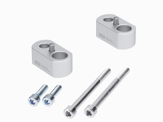 Handlebar riser 20 mm silver for Triumph Tiger 900 Rally / GT / Pro (2020-2023)