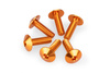 Anodyzowane śrubki PUIG do szyb i owiewek (M6x20, 6 szt.) Pomarańczowy (T) 21764T