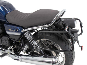 Side carrier permanent mounted black for Moto Guzzi V7 Stone Corsa (2024)