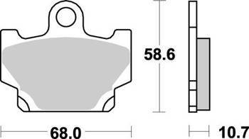 KLOCKI HAMULCOWE SBS 550 HF