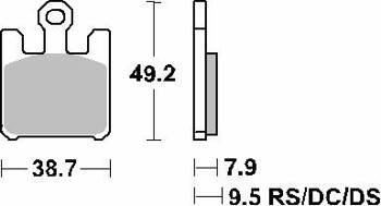 KLOCKI HAMULCOWE SBS 788 HS
