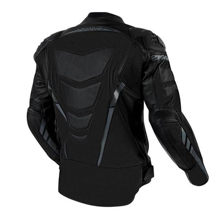 KURTKA SKÓRZANA OZONE RS600 BLACK/GREY