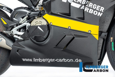 Bellypan do niskiego wydechu - błyszczący do motocykla DUCATI Panigale V4 / V4 S Racing (od 2022) ILMBERGER VEU.034.V4R2G.K