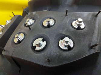 Screw-in spikes 1200, pack of 100, incl. screw-in adapter