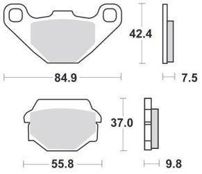 KLOCKI HAMULCOWE SBS 586 HF