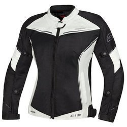 Motocyklowa Kurtka Tekstylna Ozone Jet II Lady Ice/Black