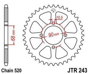 ZĘBATKA NAPĘDOWA JT TYŁ (520)