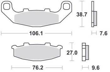 KLOCKI HAMULCOWE SBS 615 LS