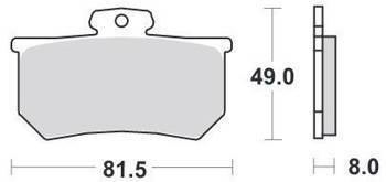 KLOCKI HAMULCOWE SBS 599 RS