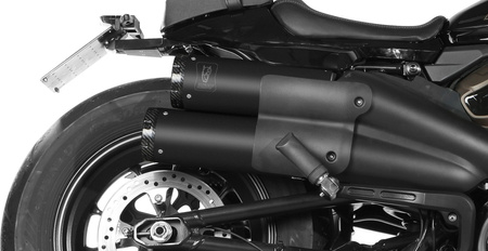 Mivv Tłumiki końcowe HR-1 SHORT CARBON BACKPLATE HARLEY DAVIDSON SPORTSTER S 2021-2024