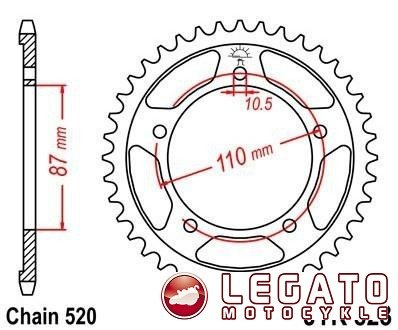 ZĘBATKA NAPĘDOWA JT TYŁ (520)