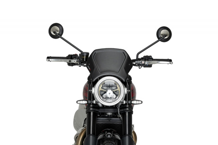 Owiewka PUIG Retroplate do Triumph Scrambler 1200X 24-25 (aluminiowa) Czarny (N) 22224N