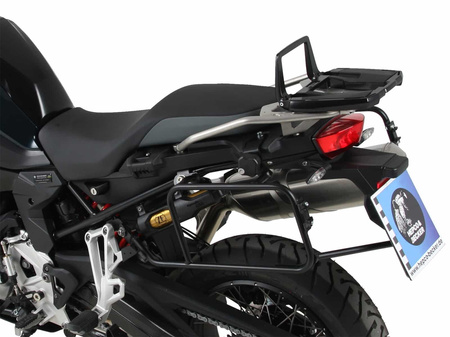 Alurack topcasecarrier black for original BMW-Touring stainless steel tube rear rack for BMW F 800 GS (2024-)