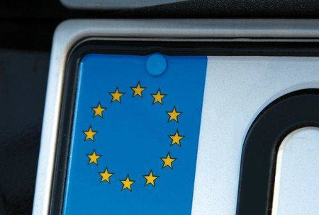 19915 Zestaw 100 sztuk zaślepek do ramki tablicy rejestracyjnej, niebieskie 