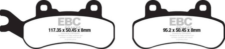 EBC Klocki hamulcowe FA683TT (kpl. na 1 tarcze)