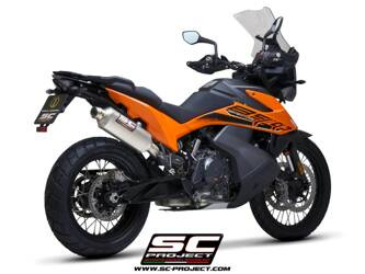 SC-Project tłumik końcowy Rally Raid tytan KTM 890 ADVENTURE (2021-2024)