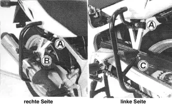 Suzuki GS 500 (2001-2008)/GS 500 F (2001-2008) Gmol tylny