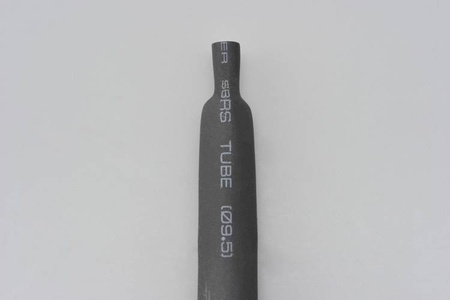 Izolacja termokurczliwa  Ø9.5mm  czarna dł. 1.2m