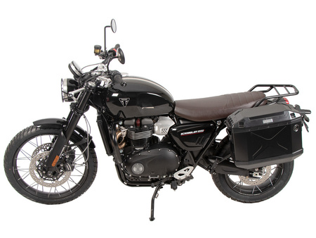 Sidecarrier one-sided left permanent mounted black for Triumph Scrambler 1200 X (2024-)