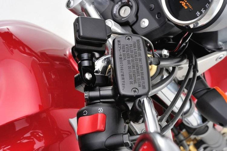 Daytona Aluminiowy uchwyt zaciskowy 22,2mm anodowany na czarno 97253