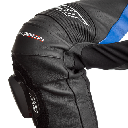 Motocyklowe Spodnie Skórzane RST Tractech Evo 4 CE Black/Blue (2358)