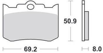 KLOCKI HAMULCOWE SBS 678 H.CT