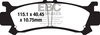 EBC Klocki hamulcowe FA701R (kpl. na 1 tarcze)