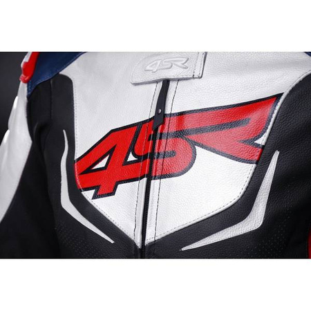 KURTKA MOTOCYKLOWA SKÓRZANA 4SR TT REPLICA TRICOLOR 020