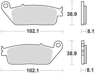 KLOCKI HAMULCOWE SBS 627 DC