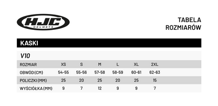 KASK HJC V10 TAMI WHITE/BLUE
