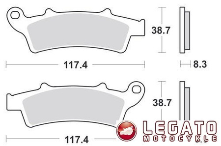 KLOCKI HAMULCOWE SBS 159 MS