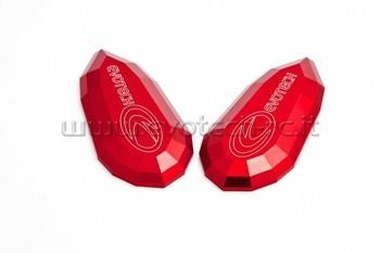 Zaślepki lusterek EVOTECH RC Yamaha czerwone