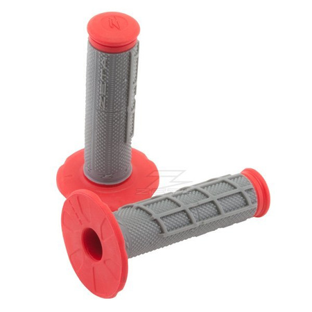 ZETA MANETKI RACE GRIPS KOLOR CZERWONO SZARY ZAMKNIĘTE