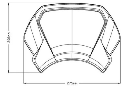 Owiewka PUIG Retroplate do Yamaha XV950 / R 2014-2024 (ALUMINIOWA)